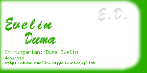 evelin duma business card